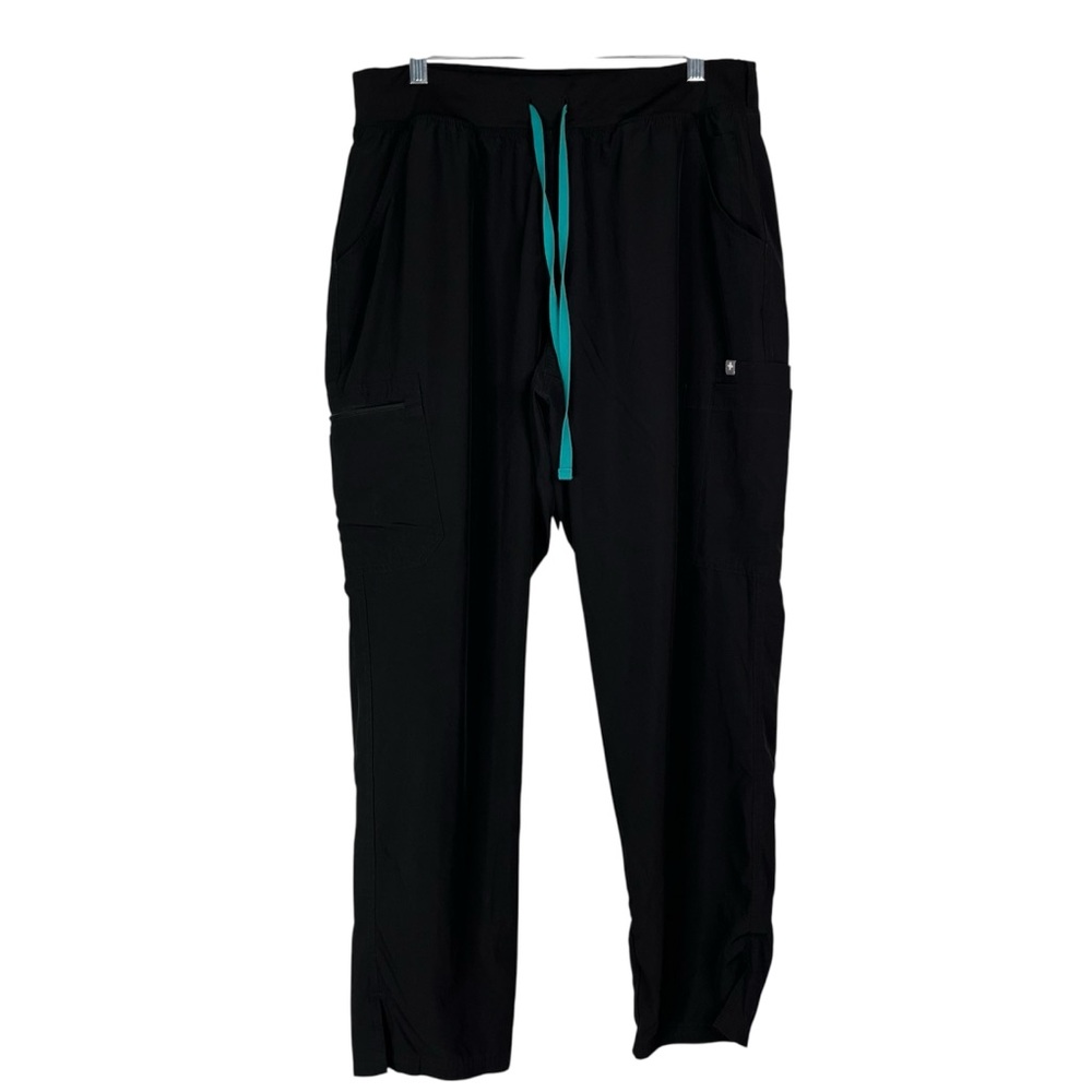 Figs High Waist Yola Lined Scrub Pants 2.0 Women’s XL Black W23SM2007 PO 3658